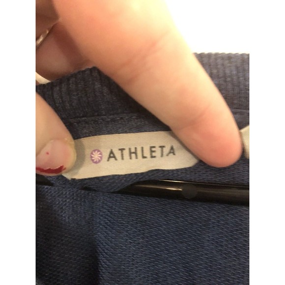 Athleta Sweater Dress Size S Blue Knee Length - Picture 3 of 7